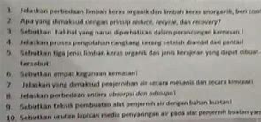 Jelaskan Perbedaan Limbah Anorganik Dan Organik